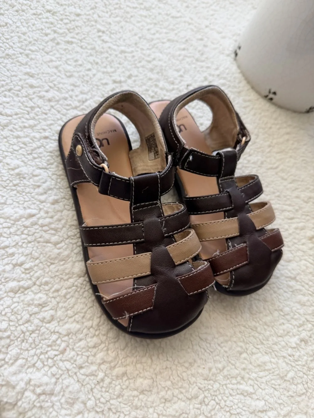 Toddler Ugg Boys Brown Sandals 10c